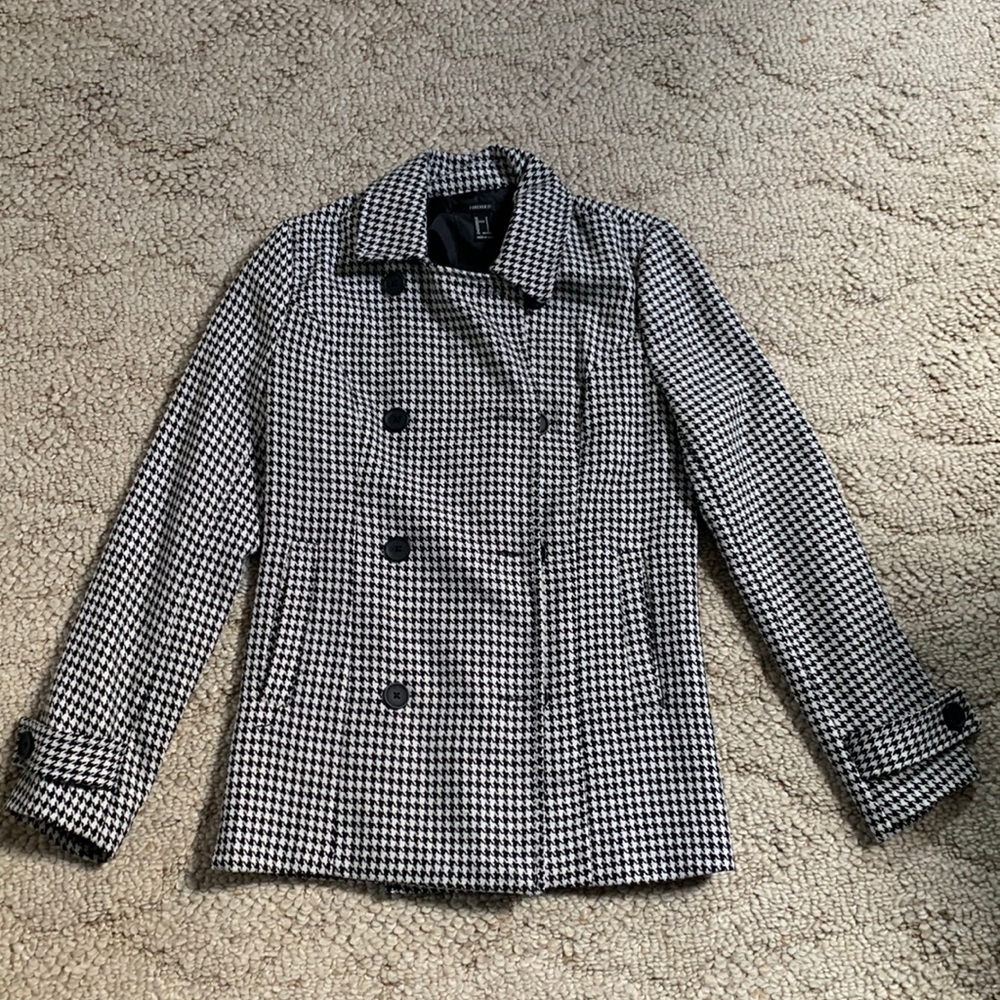 Like New Houndstooth Blazer Jacket